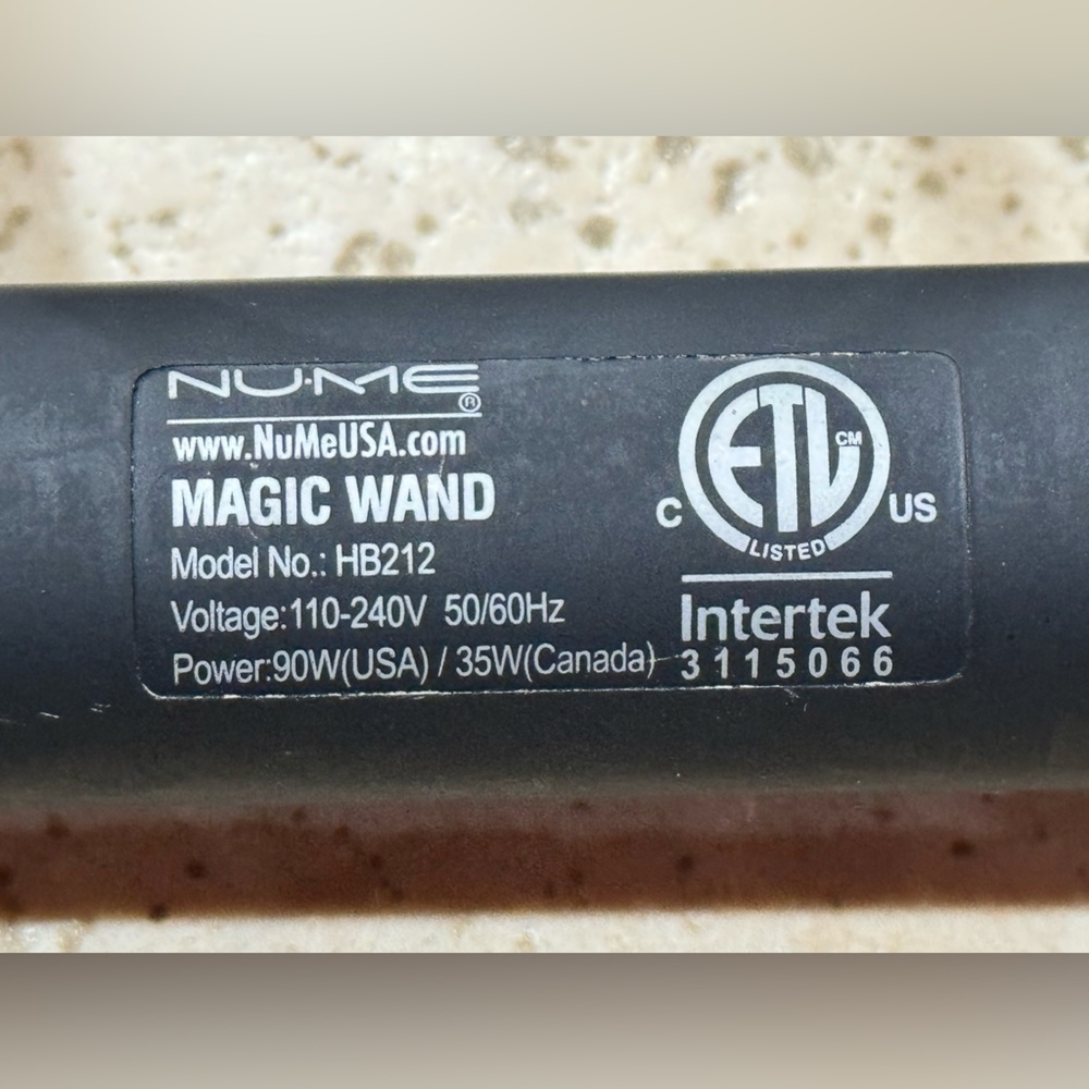 NuMe Magic Curling Titanium Wand 25mm (1”) - Picture 3 of 6